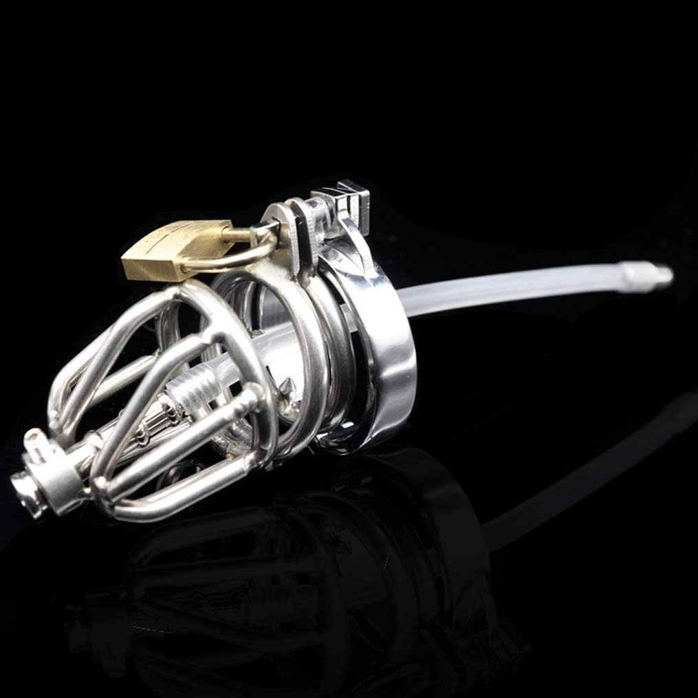 Risunpet Stainless Steel Male Cage Device w/ Barbed Anti-off Ring (52mm Ring) 182