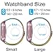 Vancle Metal Band Compatible with Fitbit Versa Bands, Stainless Steel Milanese Mesh Loop Metal Replacement Wristbands with Magnet Lock for Fitbit Versa (Rainbow, Large)