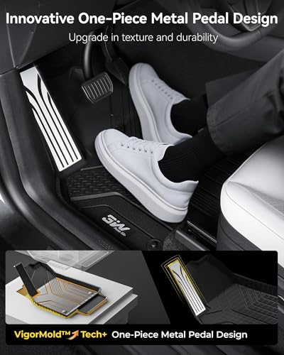 3W Tesla New Model Y Juniper 2025 2026 Floor Mats, Not for Standard | 9PCS, Cargo Liners, Trunk Mats, Seat Back Protector, All Weather Customer Fit Vigormold™ TPE, Model Y Juniper Accessories