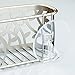 mDesign Kitchen Sink Suction Holder for Sponges, Scrubbers, Soap - Satin