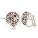 Yoursfs Clip On Earrings For Women Multicolor Crystal Rhinestone Statement Clip Earrings Jewelry…
