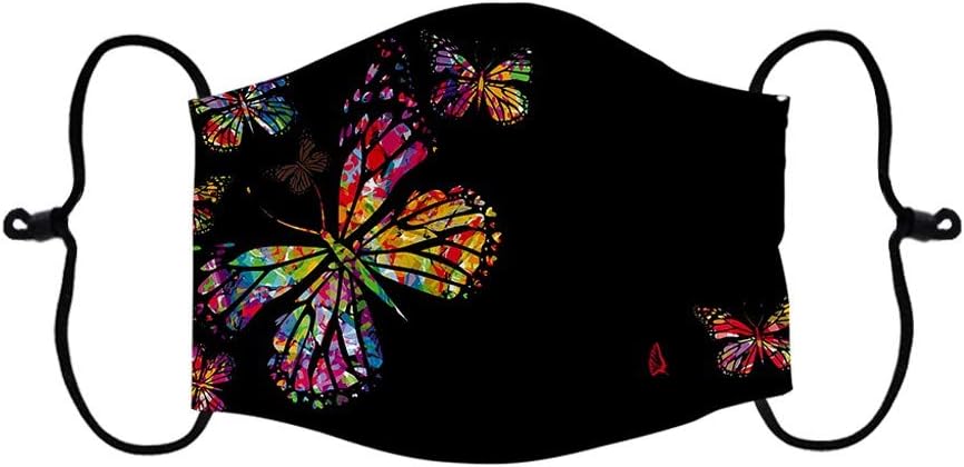 JIUDASG 1PC Print Reusable Dust-Proof Smog Breathable Shield Thicken Mouth Face Bandanas
