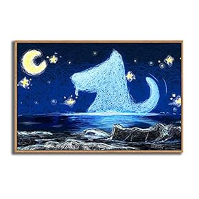 Framed Canvas Wall Art for Living Room, Bedroom Dreamland Theme Canvas Prints for Modern Home Decoration Ready to Hang - 16"x24" inches