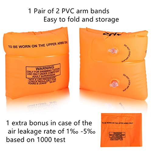 Wowelife Arm Floaties Inflatable Swim Arm Bands Floater Sleeves