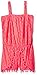Derek Heart Girls' Big Lace Wrapped Hem Romper W Pom Trim