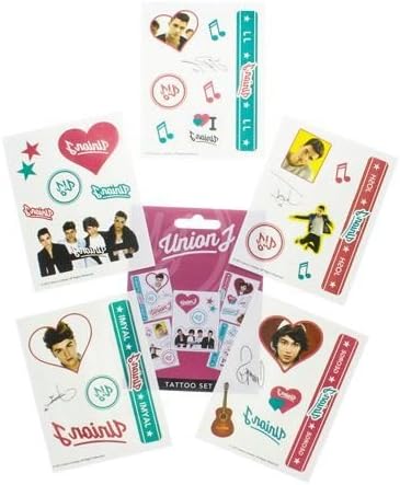 Official Union J Temporary Tattoo Pack