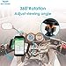 SKYWING [Quick Release] Bike Phone Mount, 360° Adjustable Bicycle Phone Holder, Detachable Motorcycle Handlebar Mount Holder. Black