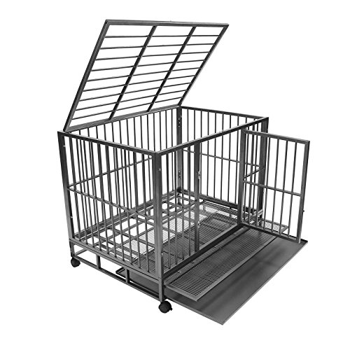 SmithBuilt 48" Extra Large HeavyDuty Dog Crate Cage XL TwoDoor