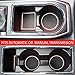 Custom Fit Cup, Door Center Console Liner Accessories for Toyota Tacoma 2019 2018 2017 2016 19PC Set (Double Cab, White Trim)