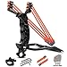 MoreFarther Hunting Slingshot Set, Wrist Sling Rocket Y Shot Slingshot with Ammos(200 Qty)