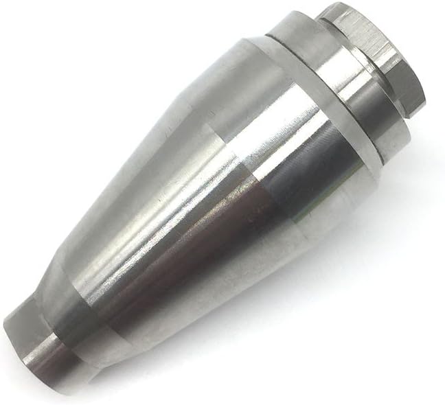 YOKING Pressure Washer Rotating Turbo Nozzle, YK-TB02, Ceramic Core 7350PSI, 1/4" QD Plug, Stainless Steel (5.0)
