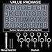 DIY Casting Molds, WEST BAY 13Pcs Number Alphabet Jewelry Resin Casting Molds Letter Jewelry Making Molds Including Manual Hand Drill Keychains DIY Craft Silicone Casting Molds Set 2020 New Year Gifts