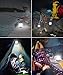 JEFAL 6 Pack Portable Mini Camping Lantern with LED Flashlights 2 in 1, 3-Lighting-Modes Survival Tool for Hiking, Camping, Emergency, Hurricane, Power Outage - Collapsible Mini Size - Battery Powered