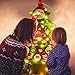 Felt Christmas Tree,Outgeek DIY Xmas Advent Calendar Tree 32PCS Wall Hanging Handmade Decoration Double Stitched Detachable Ornaments for kids New Year Door Wall Hanging Xmas Decoration (50 lights)