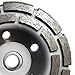 Integra 5” Concrete Double Row Diamond Grinding Cup Wheel for Angle Grinder 20 Segs