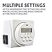 Comforday™ 7-Day Programmable Digital Timer, Use Indoor and Outdoor with Dual Outlets