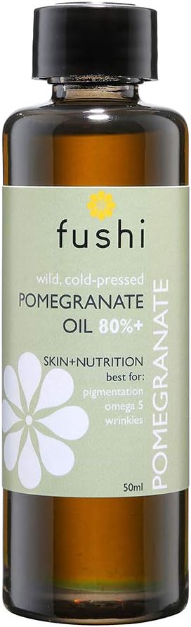 Fushi Pomegranate 80%+ Omega 5 Oil 50ml, pale yellow to golden yellow, 50 ml (Pack of 1)