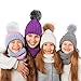 Auihiay 20 Pieces Faux Fur Pom Poms Ball Removable Fluffy Pompoms with Press Button for Knitting Hat Shoes Scarves Bag Accessories (Mix Color, 10 cm)