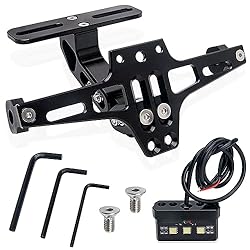 Motorcycle License Plate Bracket, Universal Fender