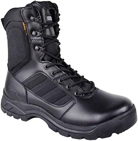 GRAMOT Men's ETF Black Jungle&amp;Desert Tactical Boots Lace up Men Boots Microfiber/Cow Leather Military Boots Outdoor Combat Snow Boots 10 D(M) US