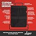 Lusso Gear Backseat Car Organizer & Car Seat Protector for Kids 2-Pack - Black, 4 Pockets - Waterproof Oxford Kick Mats & Seat Back Storage - Machine Washable Mud & Scratch Barrier