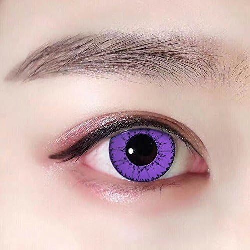 Kafansy Man Women Colored Eye Soft Lenses (Purple#)