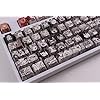 Keycaps PBT Dye Sublimation Upgrade 108 Keycap Set OEM Profile Japanese Anime Keycap Keyset with Puller for Cherry Mx…