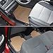 BDK MT-654-BG Beige Heavy Duty Rubber Floor Mat, 4 Piece (for Car Truck SUV Front & Rear All Weather Protection)