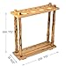 Rush Creek Creations Rustic Log 6 Billiard Cue Storage Rack, Multicolor, 26.5