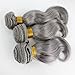 Mxangel Body Wave 3pcs Bundles Gray Weave 8