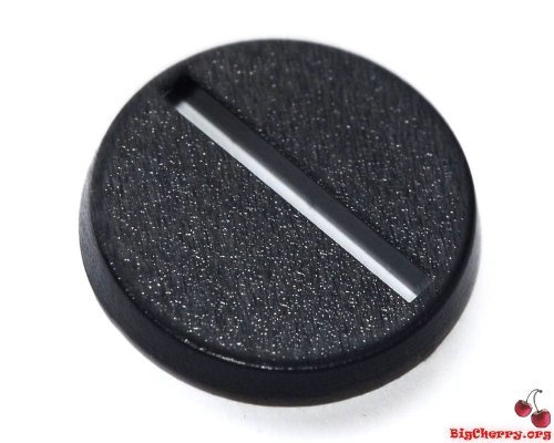 Big Cherry Plastic Wargaming Slotta Bases, 40 x 25mm Round Slot