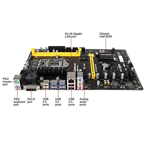 BIOSTAR-TB250-BTC-Motherboards-6-PCIE-B250-LGA-1151-DDR4-ATX-Mining-Motherboard-alternative-H81-BTC-PRO-TB85-H81-6-PCIE