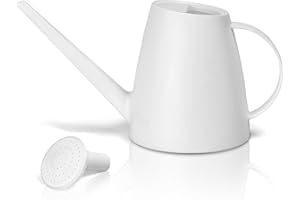 VKPLITE Plant Watering Can - Plastic Indoor and Outdoor - 1/2 Gallon - White