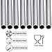SAMHENG Set of 8 Stainless Steel Straws FDA-Approved Ultra Long 10.5'' Drinking Metal Straws for YETI 20 30oz Stainless Tumblers Rumblers Cold Beverage (4 Straight + 4 Bent + 2 Brushes)