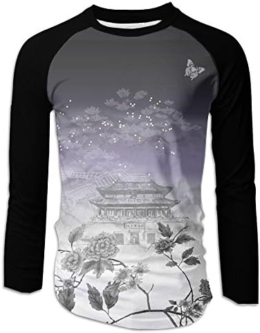 Sister Home Chinese Style Painting Art Cool Raglan Long Sleeve Tshirt For Men
