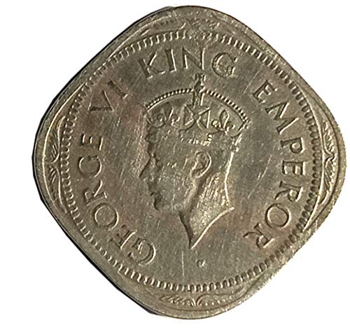 Generic Coins&Stamps ONE 2 Anna yr 1947 Second Hand Rare George VI King Emperor Vintage