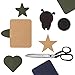 Iron on Patches 20 Pieces Jacket Jean Clothes Patches Kit by eMgioo, 4.9 x 3.7 Inch, Dark Assortment, 5 Colors