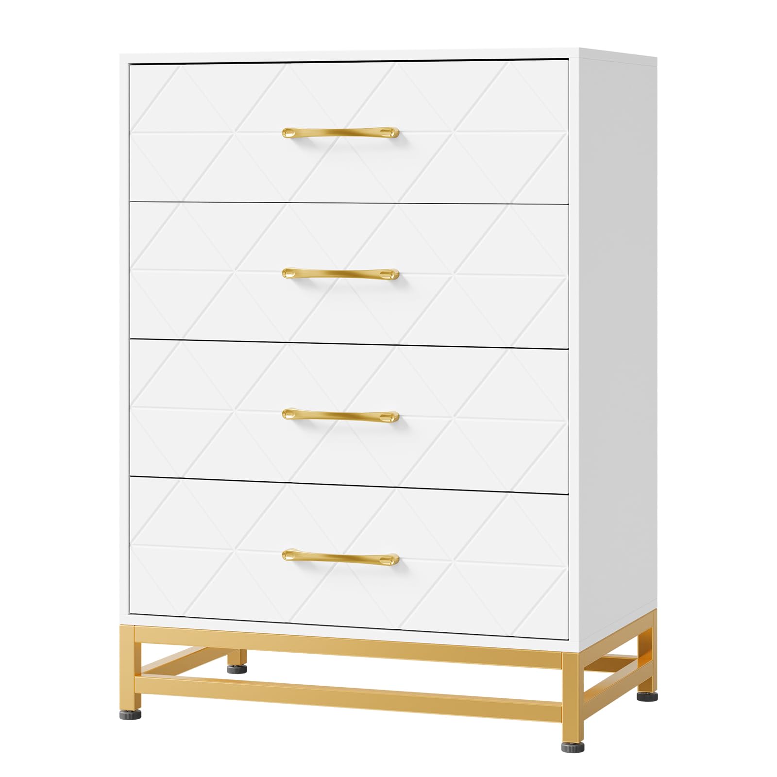 Photo 1 of *Missing Parts - Untested*
Garvee ??White 4-Drawer Dresser for Bedroom & Closet Tall Chest with Soft-Close Glides, Anti-Tip Kit | 36.22" H Space Saving Storage Organizer?