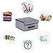 Onlyeasy Foldable Storage Bins Cubes Boxes with Lid - Storage Box Cube Cubby Basket Closet Organizer Pack of Two with Leather Handles for Closet Bedroom, 13