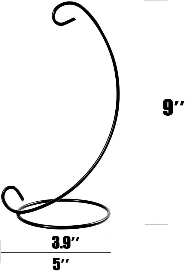 Ornament Display Stand, 3 Pack Iron Hanging Stand Rack Holder for Hanging Glass Globe Air Plant Terrarium, Witch Ball and Home Wedding Decoration(Black)-by YBLNTEK: Kitchen & Dining