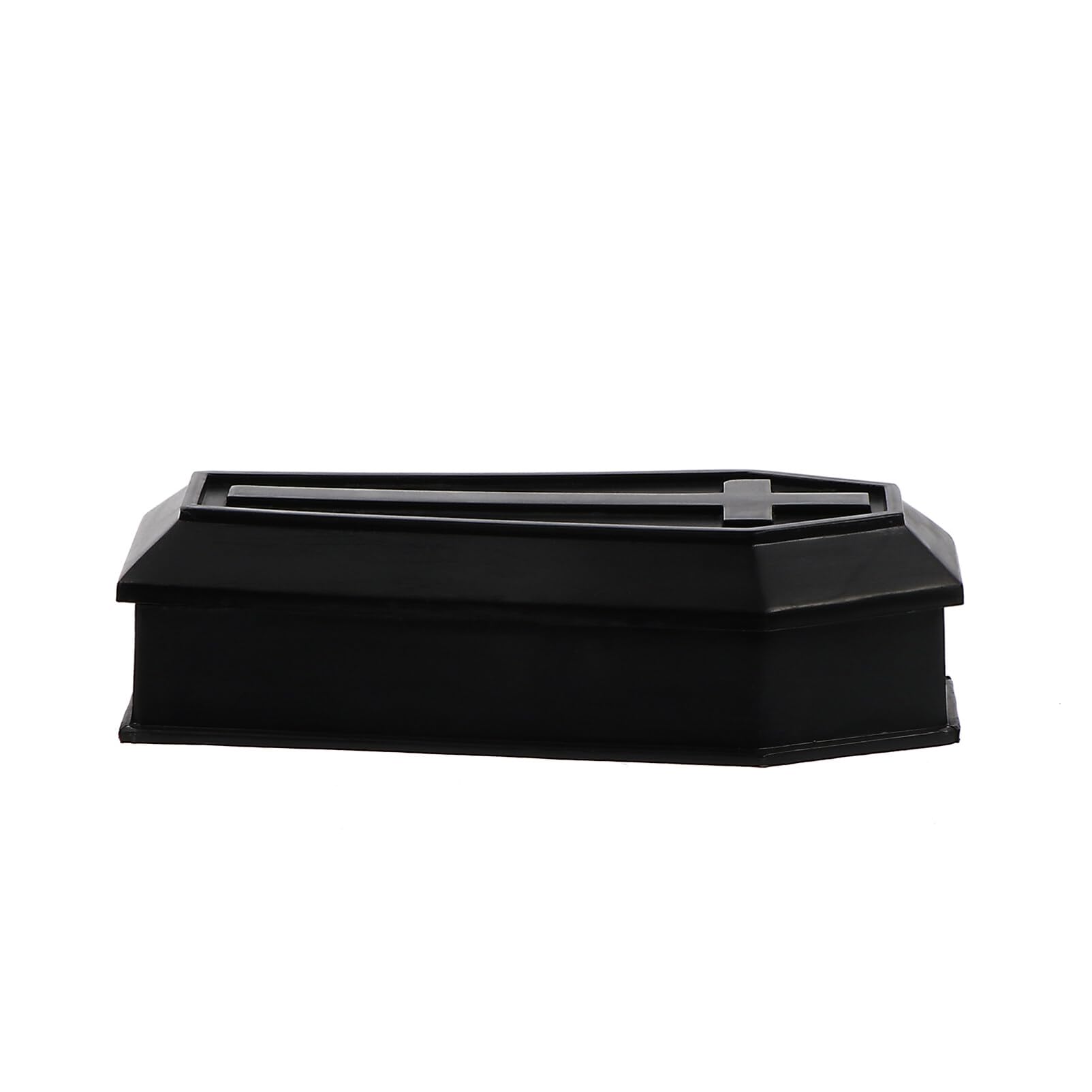 DEARMAMY Halloween Coffin Miniature Storage Box with Lid Realistic Coffin Ornament for Haunted House Props Party Decor and Candy Holder