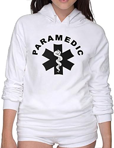Women's Paramedic Theme Solid Stretch Long Sleeve Hoodie Jacket