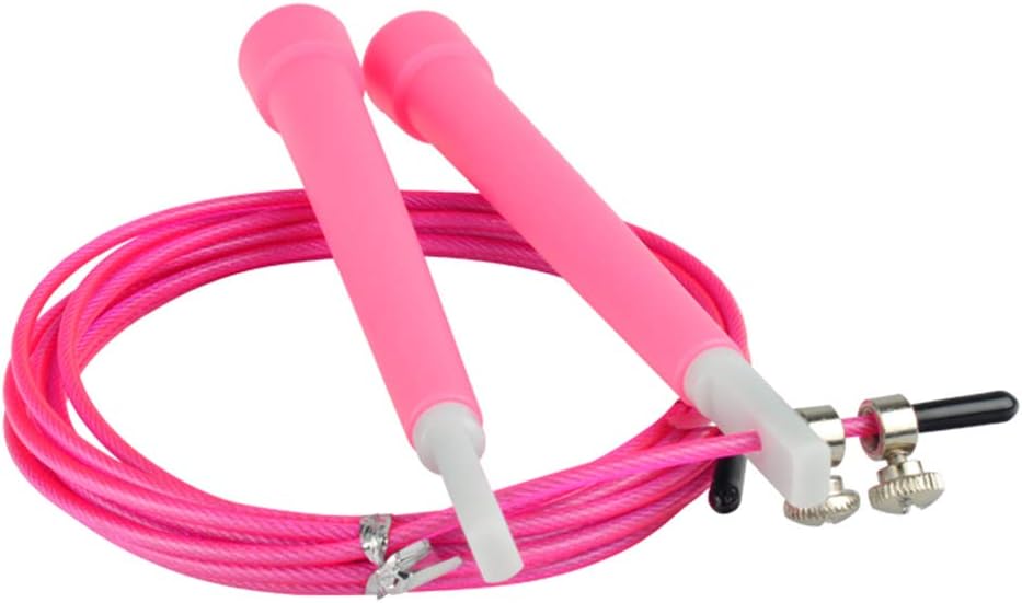 discountstore145 Jump Rope, 300cm Adjustable Steel Speed Skipping Jump Rope with Ball Bearing Workout Tool for Men Women and Kids