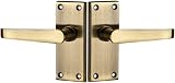 Designer Levers Victorian Straight Lever Door Handles Antique Brass 1 Pair view 2