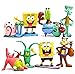 Spongebob 8 pcs Cup cake Toppers by Beautiful