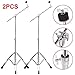 Topeakmart 2 Pack Boom Cymbal Stand Drum Hardware Percussion Double Braced Tripod Holder