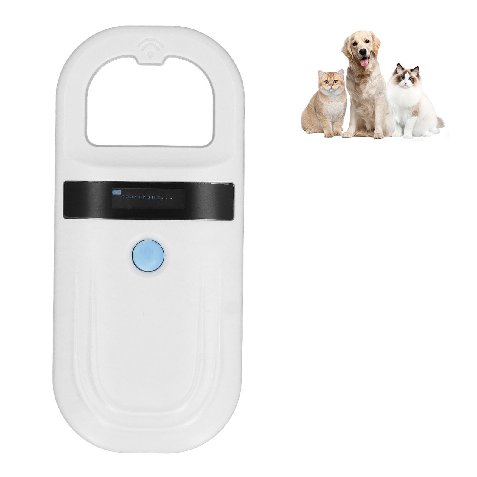 Pet Microchip Scanner Reader, Rechargeable Data Storage Pet Chip ID Scanner with OLED Display, Handheld Animal Tag Reader Scanner for ISO11784 85 FDX B ID64