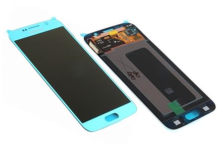 Original Samsung Galaxy S6 SM G920F LCD AMOLED Display Touchscreen Digitizer Blau Topaz Blue Service Ersatzteil OCTA GH97-172
