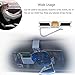 HaloVa Car Glasses Holder, Car Visor Sunglasses Ticket Clip Holder, Double Sunglasses Mount Eyeglasses Clip Cash Money Card Holder for Auto Sun Visor/Air Vent, Black