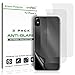 amFilm iPhone X Back Screen Protector Matte, Anti-Glare & Anti-Fingerprint (3-Pack) for Apple iPhone X, XS (3-Piece Kit)